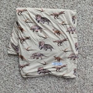 Posh Peanut Cream Dinosaur Blanket